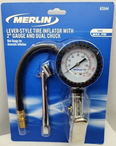 Pneumatic Dual Head Air Chuck Inflator With Dial Gauge EBay