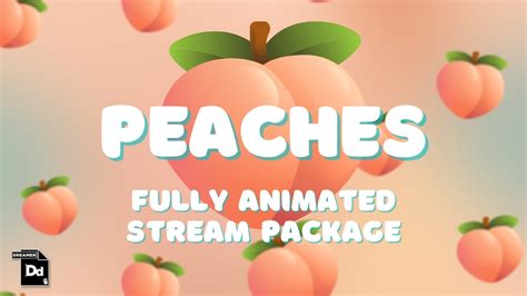 PEACHES Fully Animated Live Stream Package - Etsy