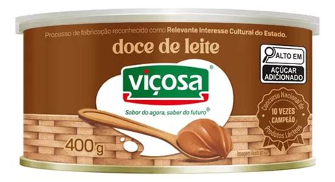 Doce De Leite Viçosa Cremoso Tradicional Lata 400g