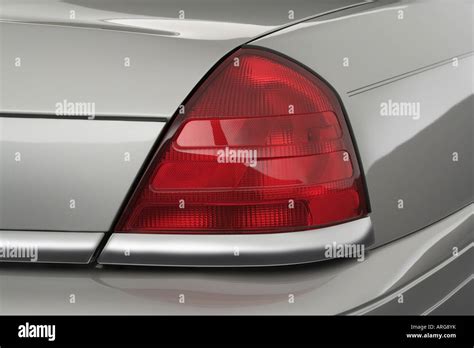 2007 Ford Crown Victoria Lx In Silver Tail Light Stock Photo Alamy