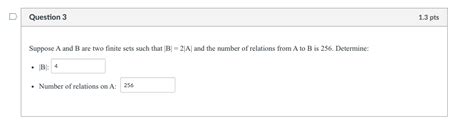 Solved Question 3 Suppose A And B Are Two Finite Sets Such