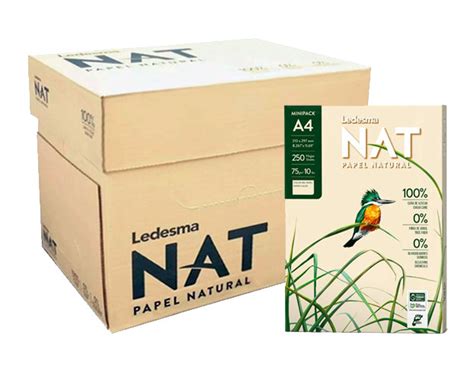 Resma Ledesma Nat A4 75grs X500 Hjs Papel Natural ESTELA MONTENEGRO