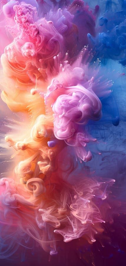 Vibrant Color Explosion Showcases Vivid Pigments Movement And Creates