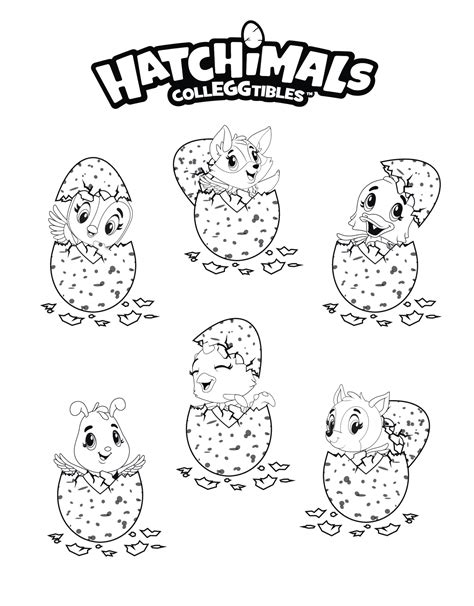 Cute Hatchimals Coloring Pages Pdf To Print Coloringfolder