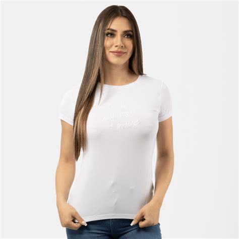 Camiseta Dama Self Blanco OXAP