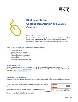 Fillable Online Blackboard Learn The Modern Low Maintenance Fax