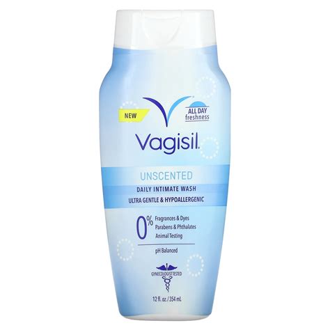 Vagisil Daily Intimate Wash Unscented 12 Fl Oz 354 Ml