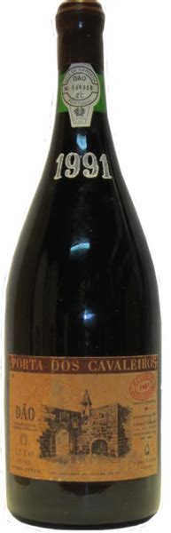 Dão Porta dos Cavaleiros Reserva Tinto 1991 1 5 L Catuna Silva