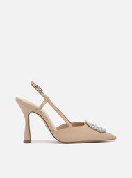Scarpin Nude Arezzo Salto Alto ZZ MALL