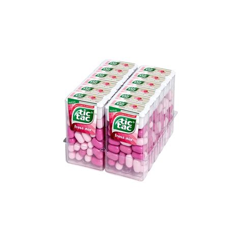 PAQUETE DE PASTILLAS TIC TAC FRESA 12PZAS DE 16 GR C U