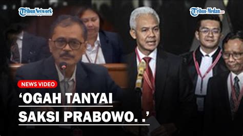 Prabowo Gibran Hadirkan Mantan Tim Hukum Ganjar Menjadi Saksi Di Sidang