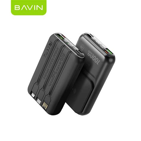 Bavin Pc Mah W Fast Charging Portable Powerbank W Built