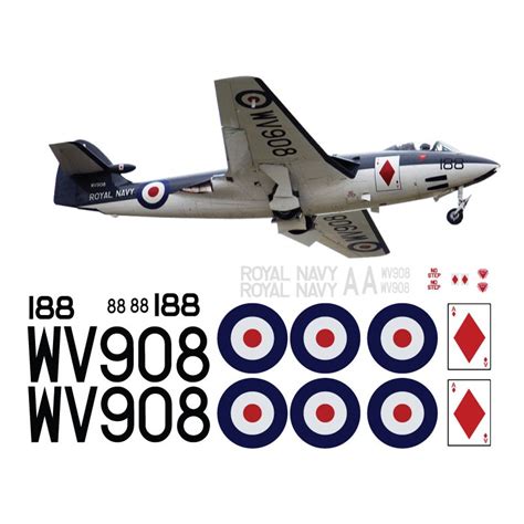 Scale Hawker Sea Hawk Decal Set Pyramid Models