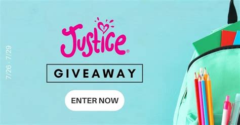 Giveaway Enter To Win A 100 Justice T Card 5 Winners Mystylespot