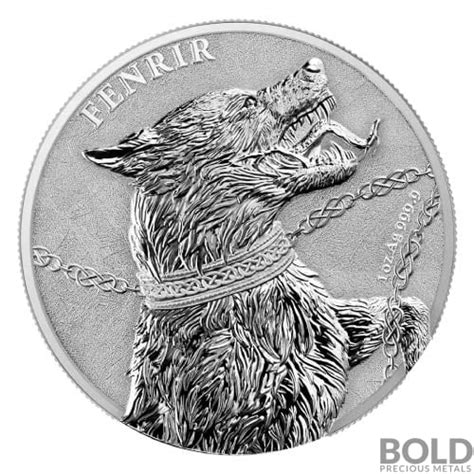 Oz Germania Beasts Fenrir Silver Round Bu Bold Precious Metals