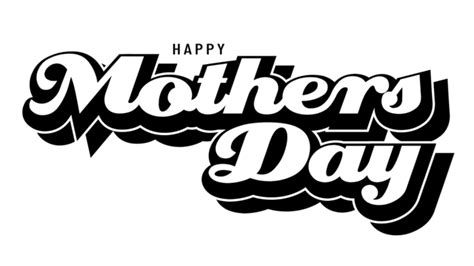 Mothers Day Text Vector Hd Png Images Happy Mothers Day Text Art