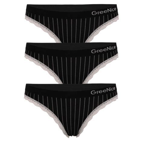 Azzy Greenice bikini sada 3 kusů kalhotek černá Greenice G N Modio cz