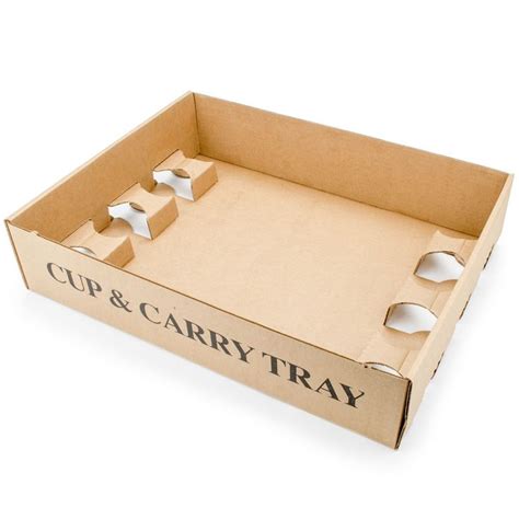 Cup Corrugated Cardboard Drink Carrier Case Drink Carrier