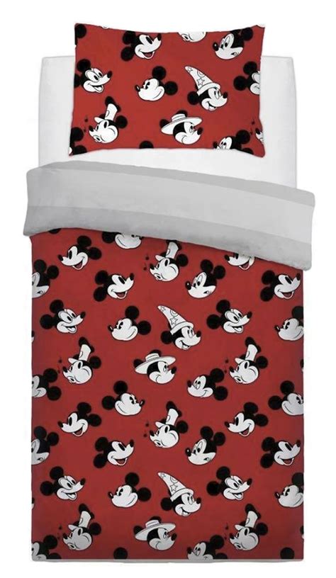 Disney Mickey Mouse True Original Panel Single Bed Duvet Quilt Cover