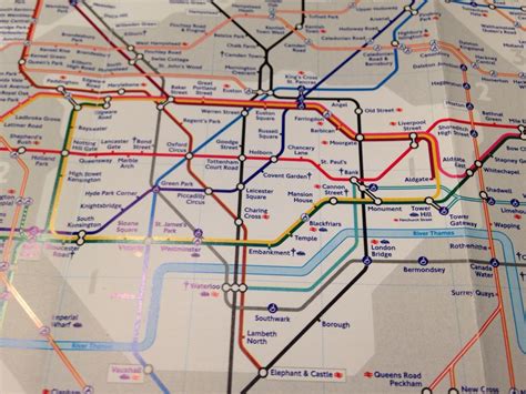 London Tube Map: Zones 1 & 2