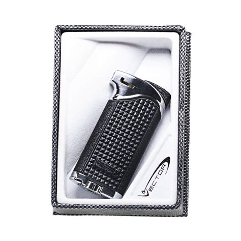 VECTOR MAXIMUS Black Crackle Matte Pipe Lighter 05