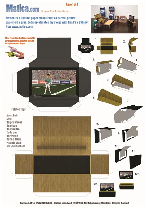 Papercraft Tv Template