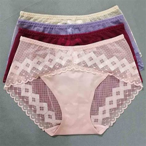 Womens Lace Classic Solid Color Sexy Panty