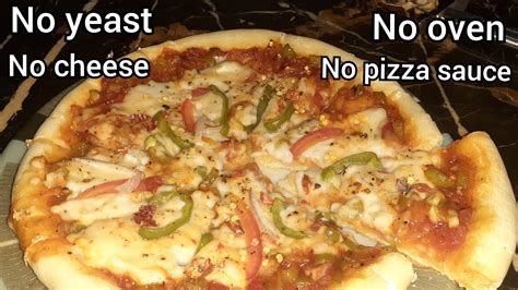 No Yeast No Cheese No Pizza Sauce And Without Oven Vegetable Pizza