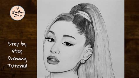 How To Draw Ariana Grande Step By Step Drawing Tutorial Youcandraw Youtube