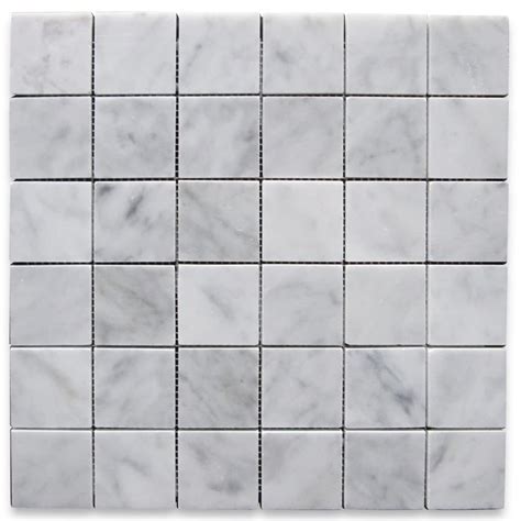 Buy Stone Center Online Carrara White Marble 2x2 Square Mosaic Tile