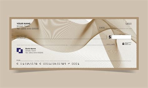 Premium Vector | Blank check, bank cheque design, vector format