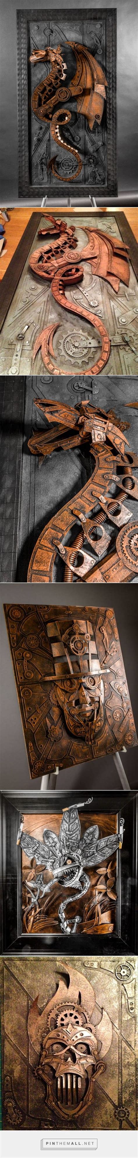 Spectacular Steampunk Sculptures Made Of Cardboard My Modern Met