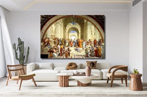 The School Of Athens Raffaello Sanzio Da Urbino Aristotle Painting