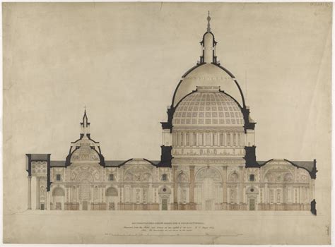 Measured Drawings Of Sir Christopher Wren S Design For St Paul S