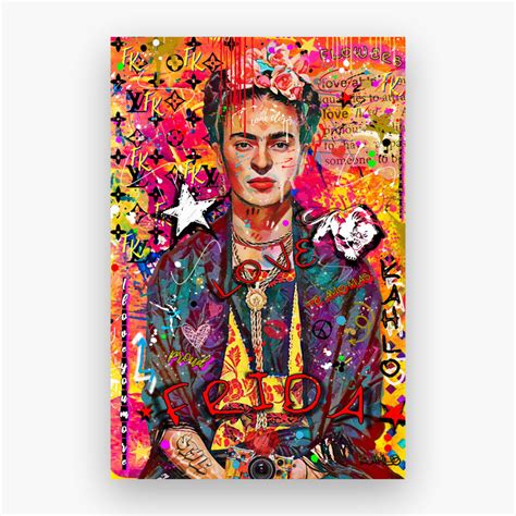 Ripley Cuadro Moderno En Tela Canvas Frida Kahlo Art X Cms