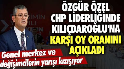 Genel merkez ve değişimcilerin yarışı kızışıyor Özgür Özel CHP