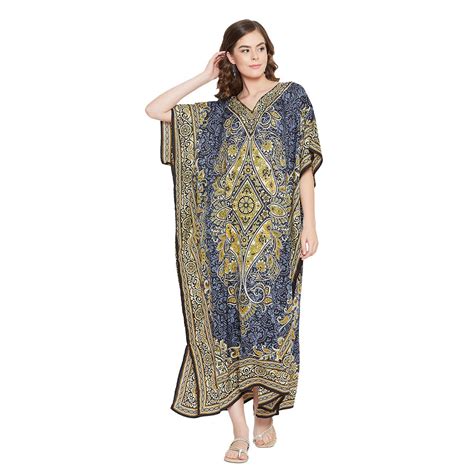 Women S Plus Size Kaftan Dresses Casual Long Caftan Maxi Kimono