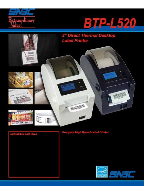 Impresora De Etiquetas Snbc Label Printer Btp L Sys Quest