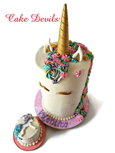 Fondant Unicorn Horn Cake Topper Unicorn Cake Kit Handmade Edible