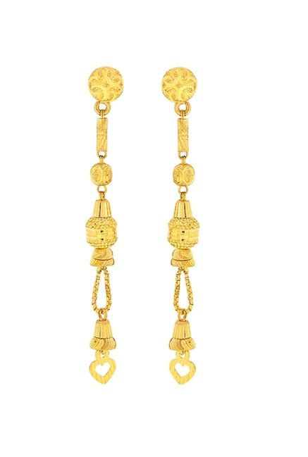 Candere By Kalyan Jewellers 22K Gold Earrings From Candere By Kalyan