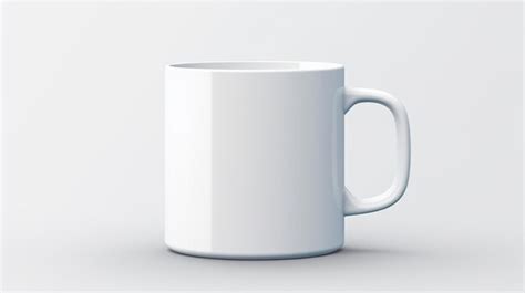 Premium Photo Blank Mug Printing Design Template