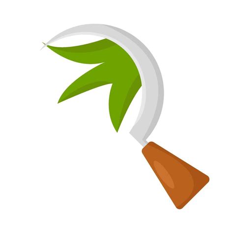 Sickle With Grass Illustration 38006419 Vector Art At Vecteezy