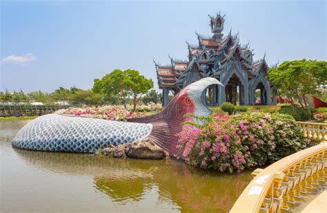 Sumeru Mountain Palace Ancient Cityf Bangkok Stock Image Image Of