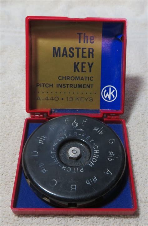 The Master Key Chromatic Pitch Instrument By W M Kratt Co Case A440