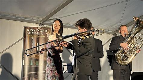 Das Open Air Konzert der Blechbläser im Schloss Aschach war ein