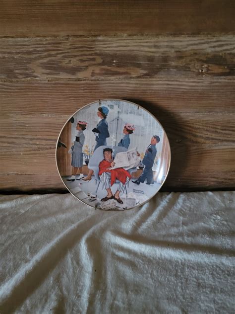 Collectable Plate Depicted Norman Rockwell "easter Morning" Cover of ...
