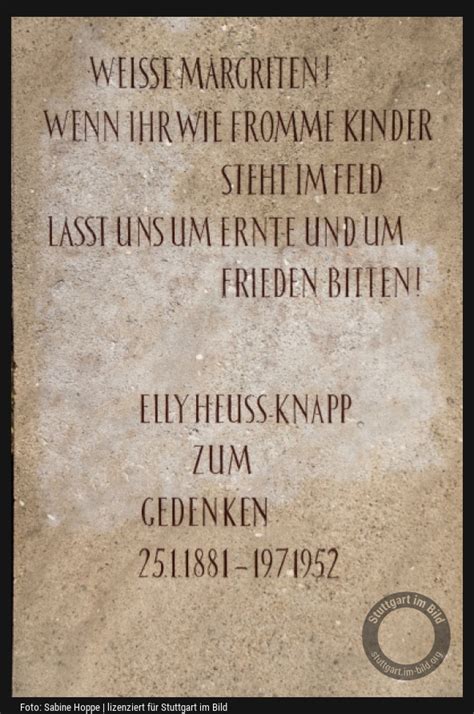 Denkmal F R Elly Heuss Knapp Sillenbuch Stuttgart Im Bild