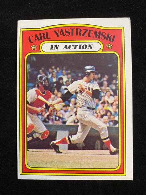 Lot Ex Topps Carl Yastrzemski In Action Baseball Card