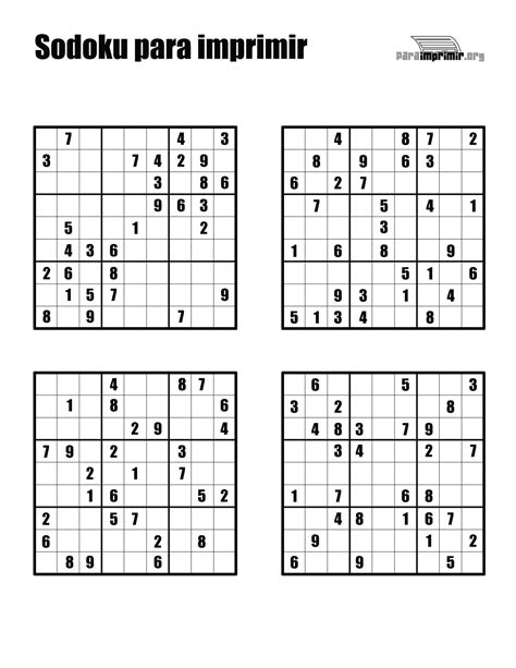 Sudoku Para Imprimir Imagui