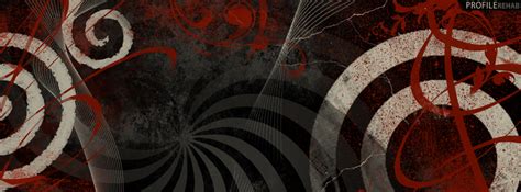 Red And Black Abstract Cover For Facebook